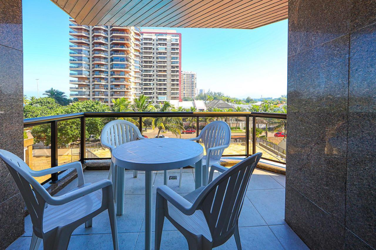 Acolhedor Flat A Beira-Mar Na Barra Da Tijuca Lägenhet Rio de Janeiro Exteriör bild